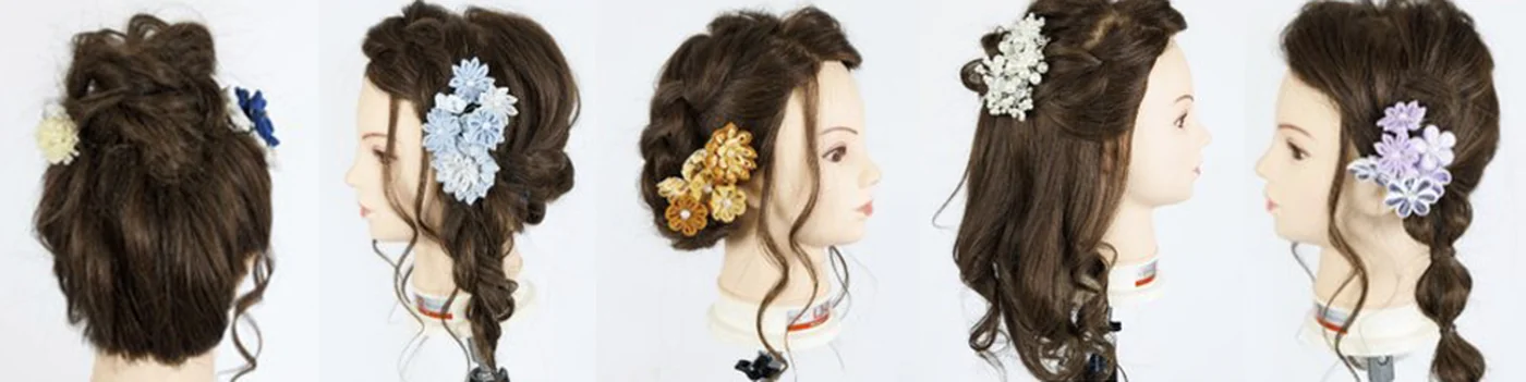 簡単ヘアセット例